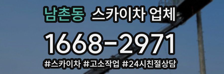 남촌동 스카이차 업체