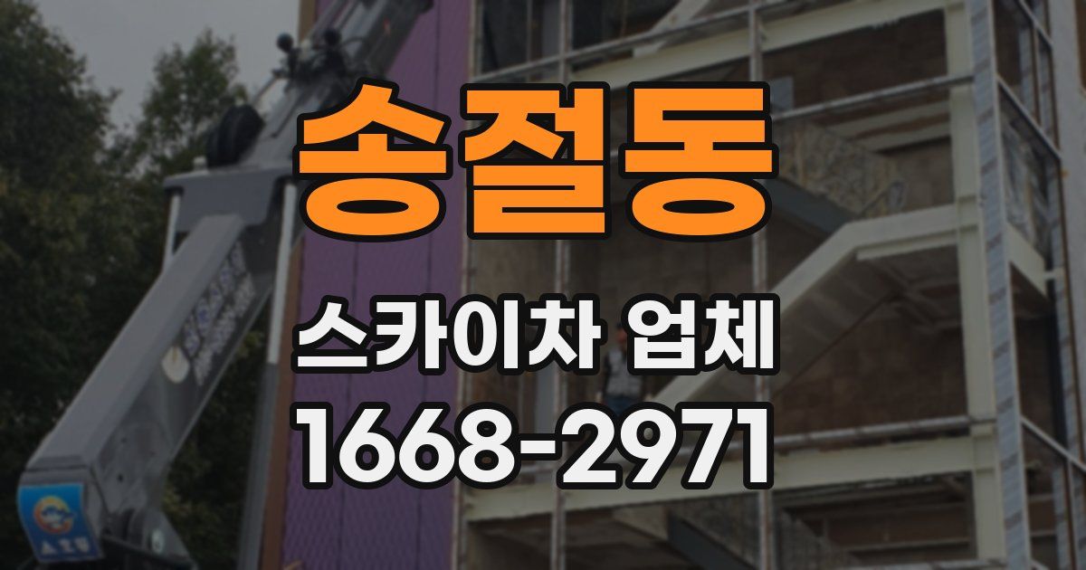 송절동 스카이차 업체