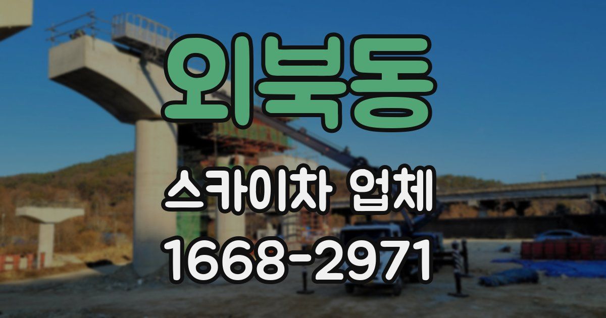 외북동 스카이차 업체