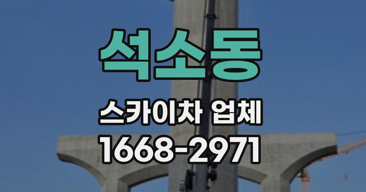 석소동 스카이차 업체