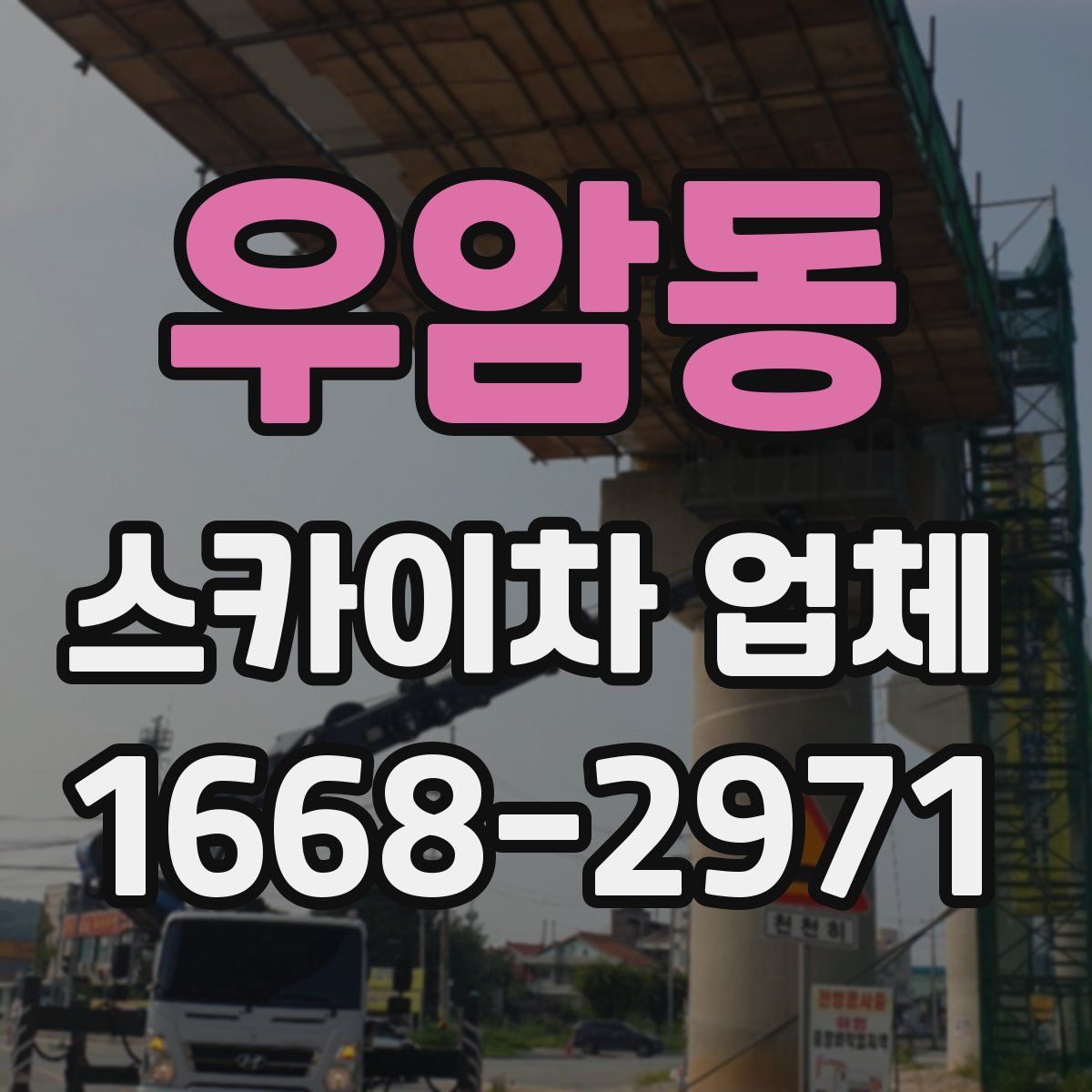 우암동 스카이차 업체