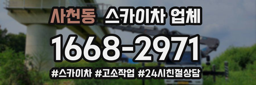 사천동 스카이차 업체