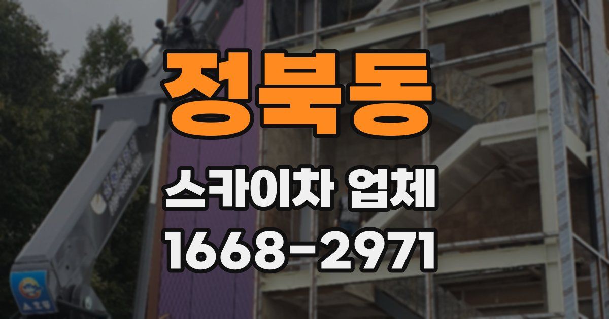 정북동 스카이차 업체