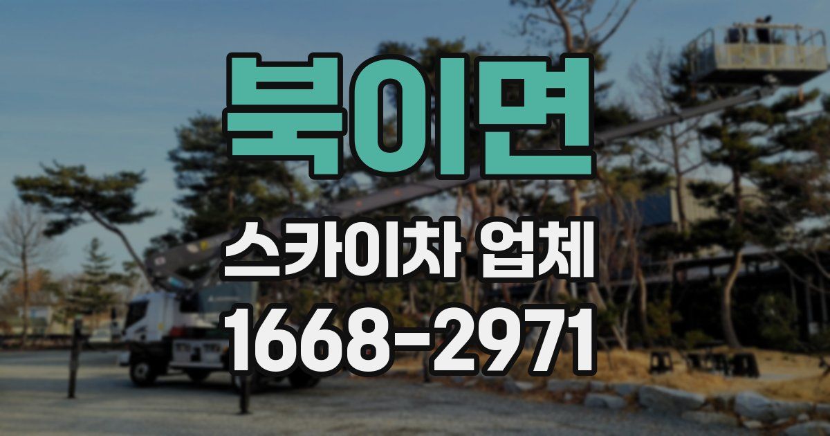 북이면 스카이차 업체