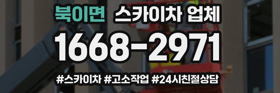 북이면 스카이차 업체