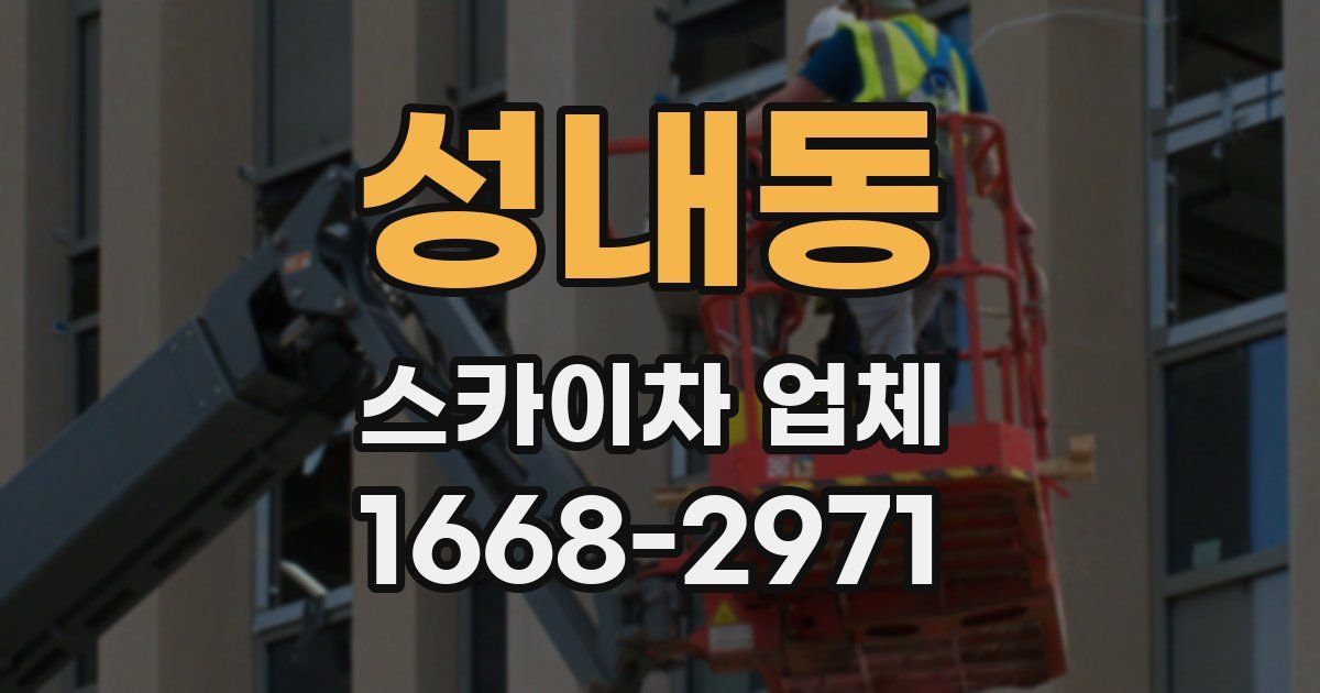 성내동 스카이차 업체