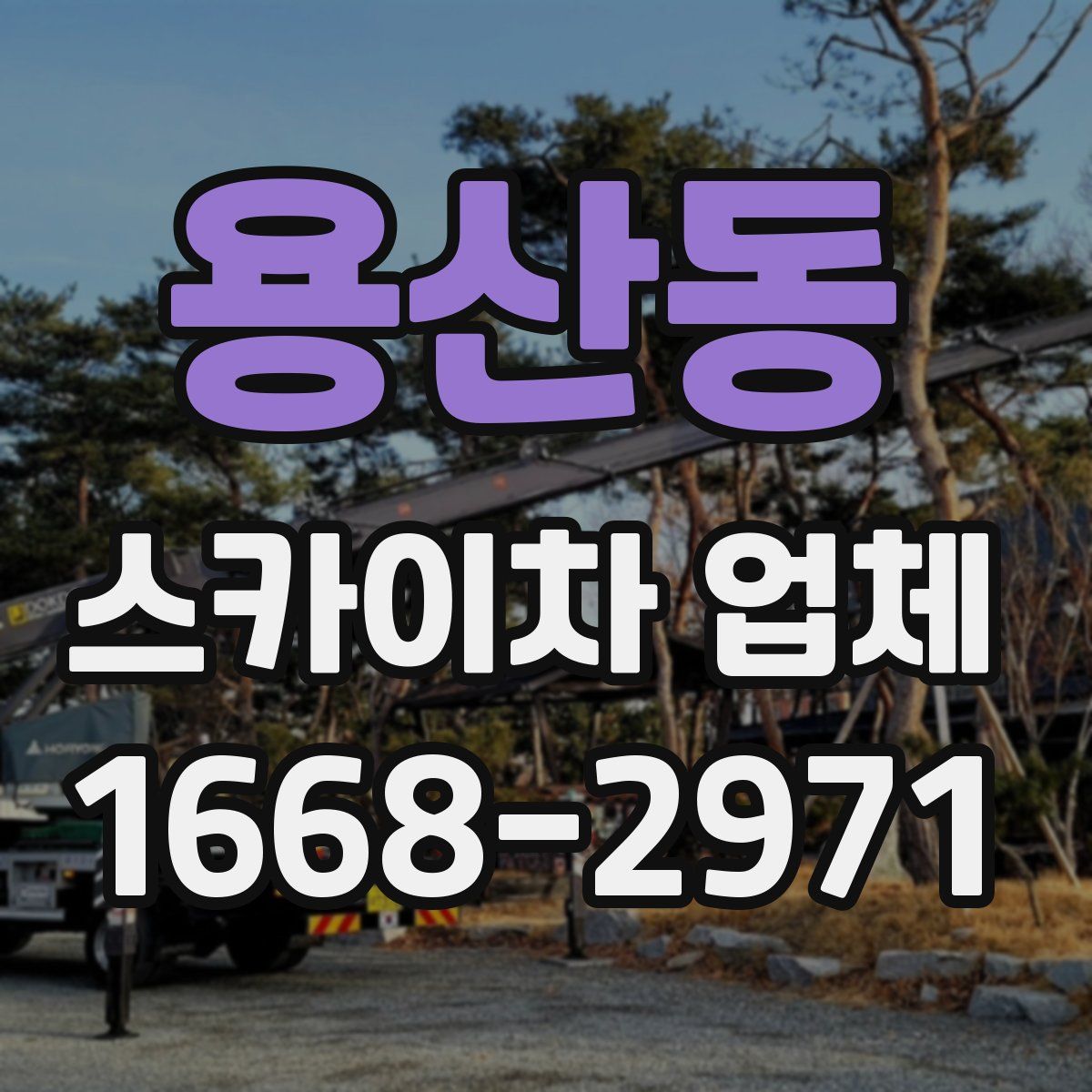 용산동 스카이차 업체