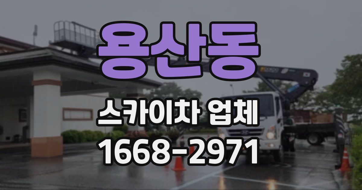 용산동 스카이차 업체