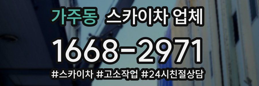 가주동 스카이차 업체
