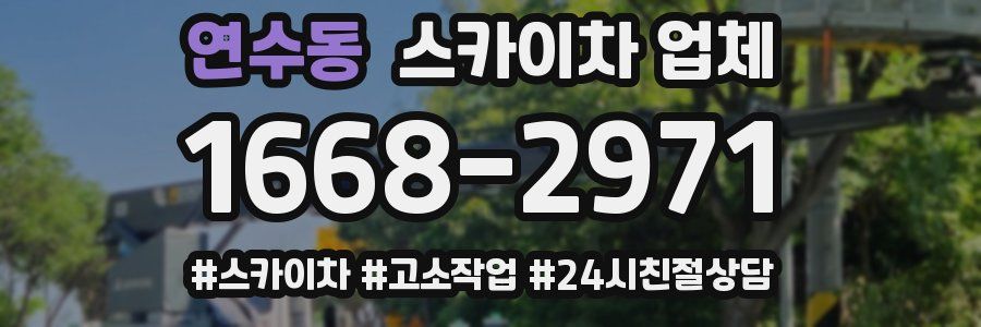 연수동 스카이차 업체