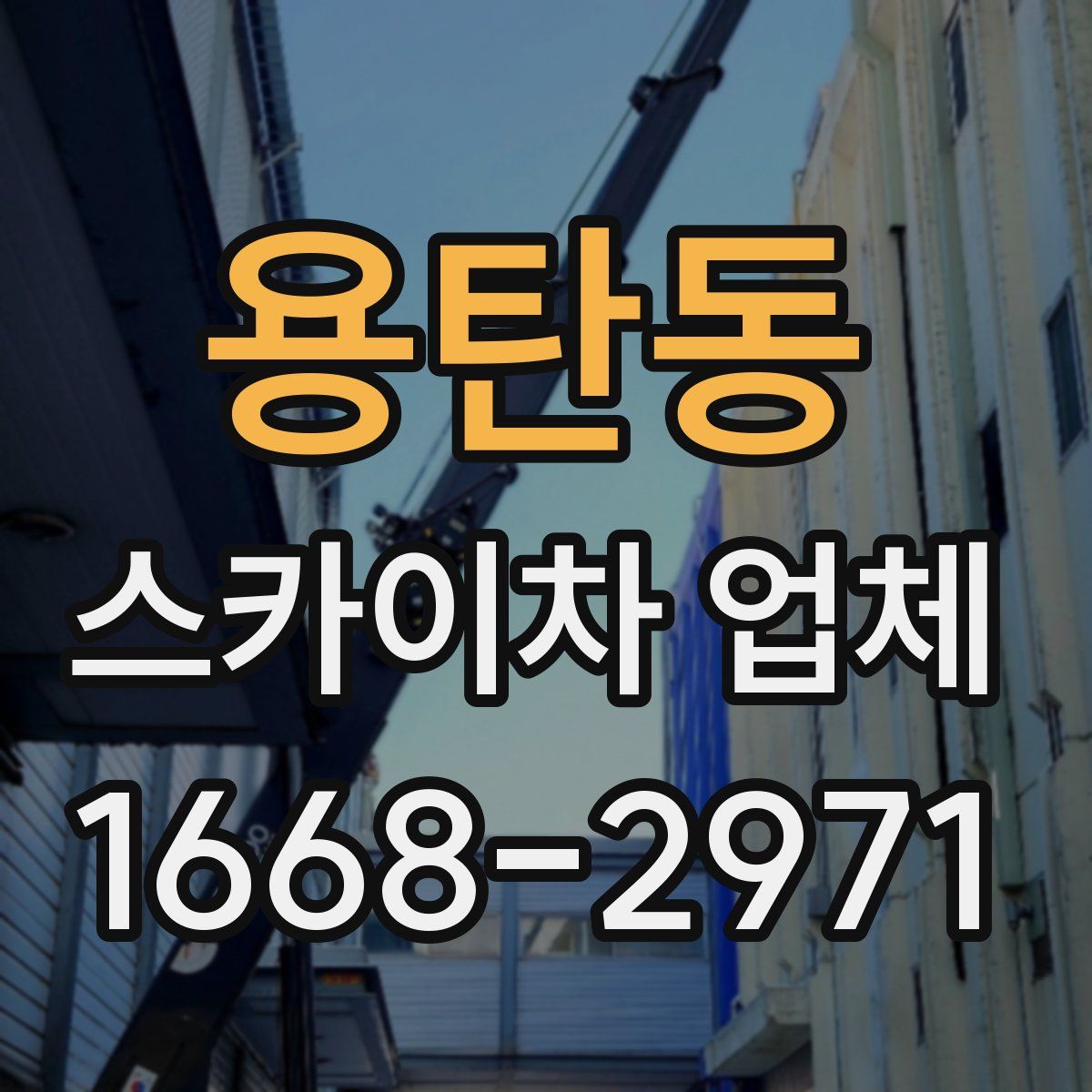용탄동 스카이차 업체