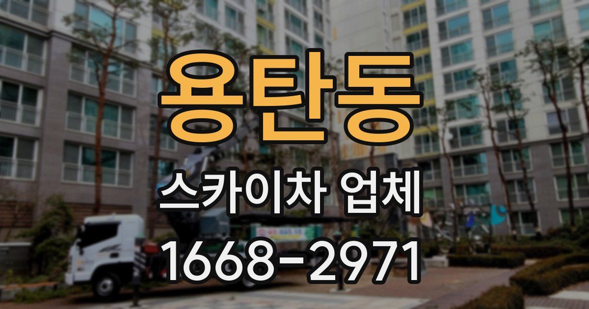 용탄동 스카이차 업체