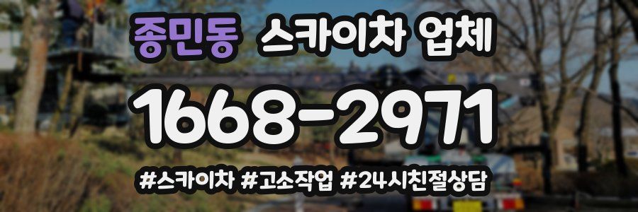 종민동 스카이차 업체