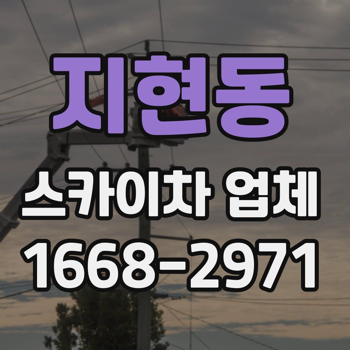 지현동 스카이차 업체