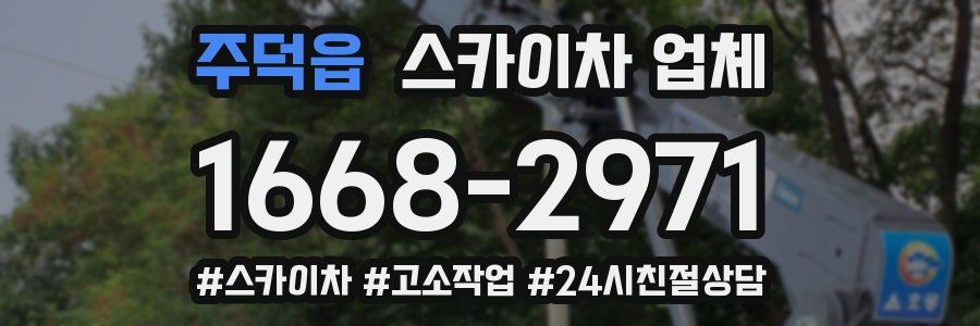주덕읍 스카이차 업체