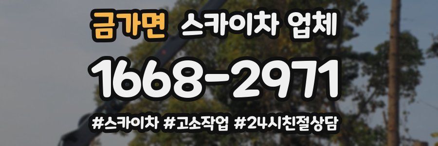 금가면 스카이차 업체