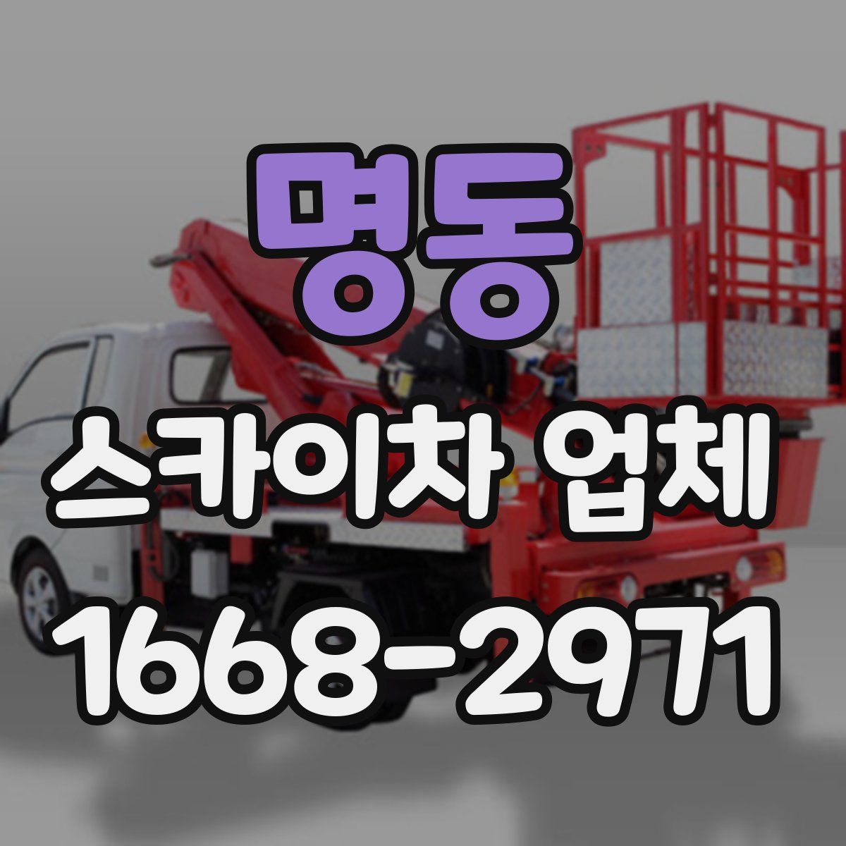 명동 스카이차 업체