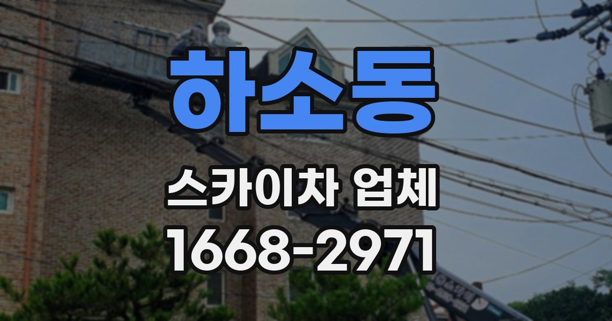 하소동 스카이차 업체