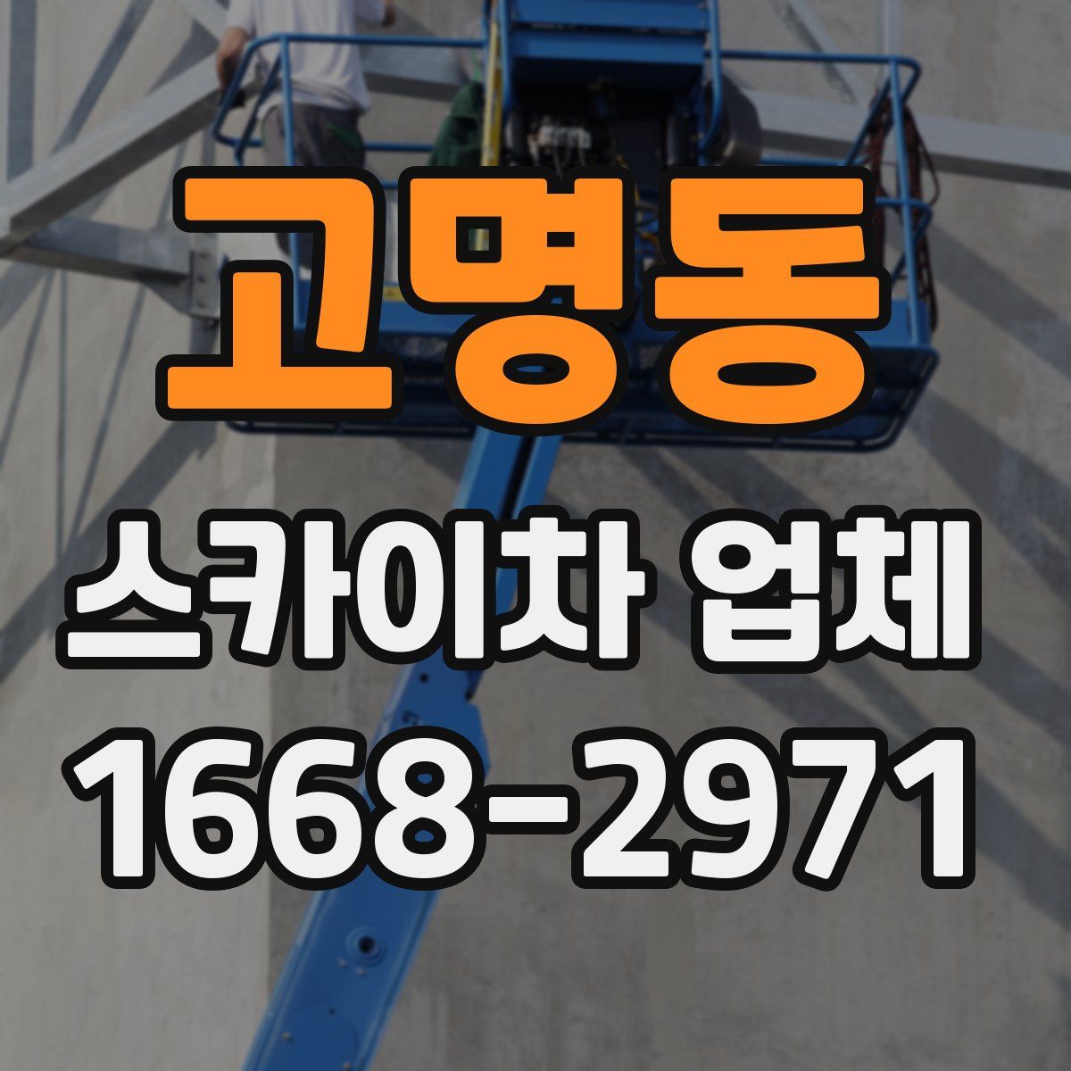 고명동 스카이차 업체