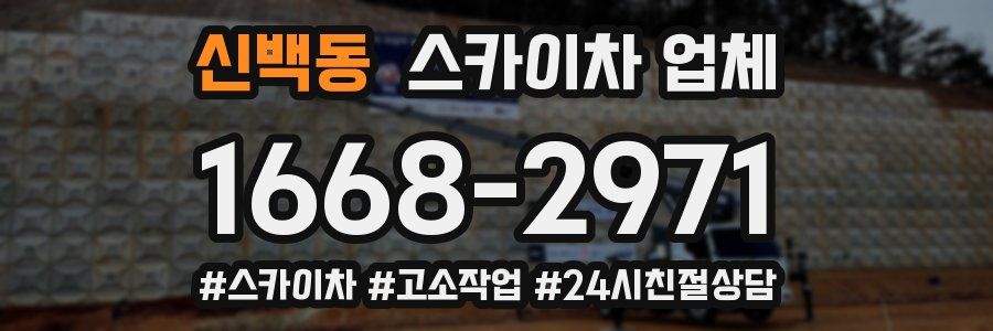 신백동 스카이차 업체