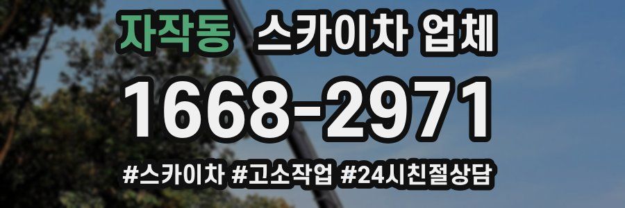 자작동 스카이차 업체