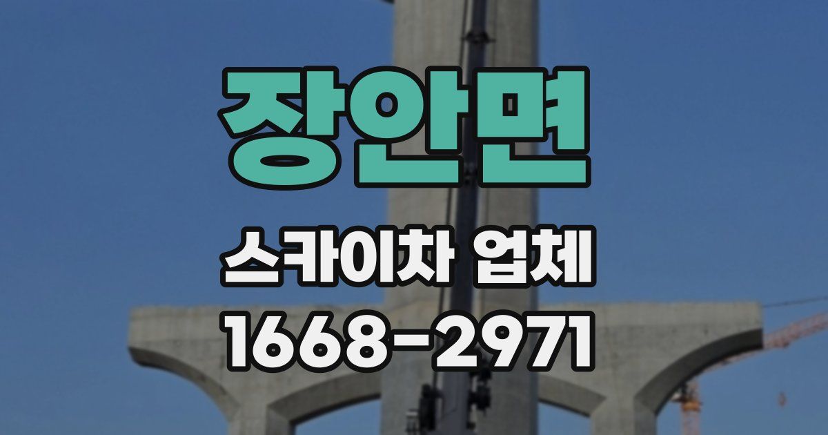 장안면 스카이차 업체