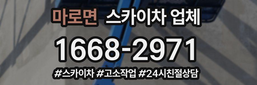 마로면 스카이차 업체