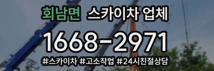 회남면 스카이차 업체