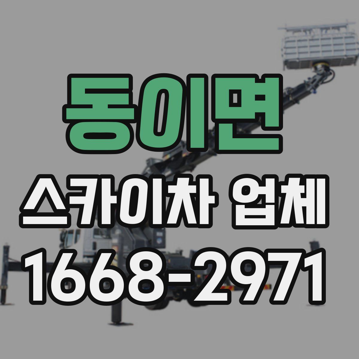 동이면 스카이차 업체
