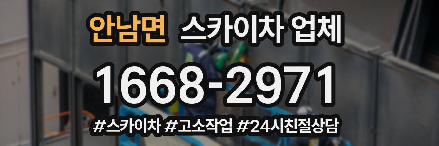 안남면 스카이차 업체