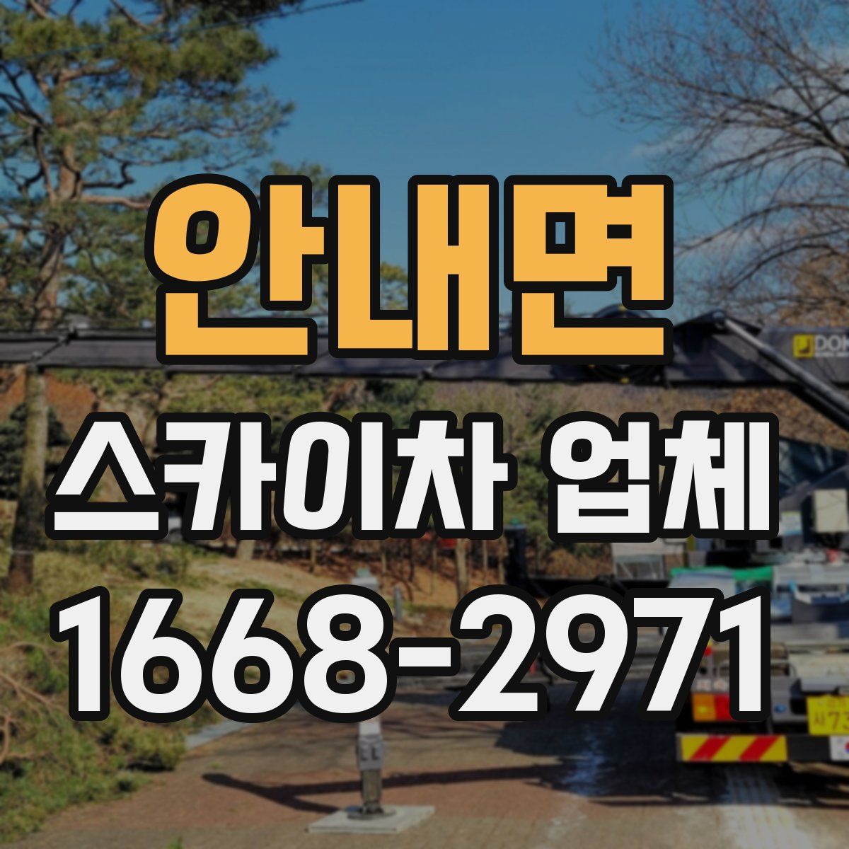 안내면 스카이차 업체