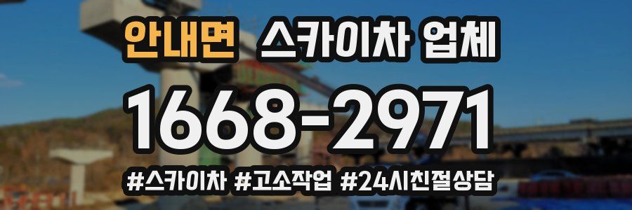 안내면 스카이차 업체