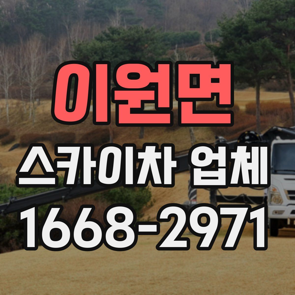 이원면 스카이차 업체