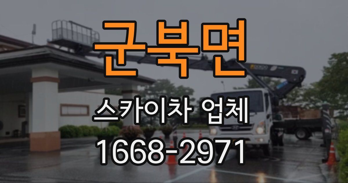 군북면 스카이차 업체