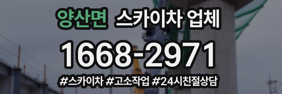 양산면 스카이차 업체