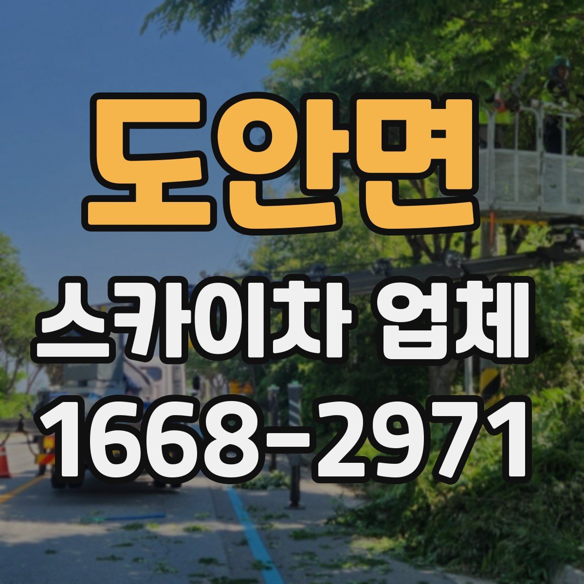 도안면 스카이차 업체
