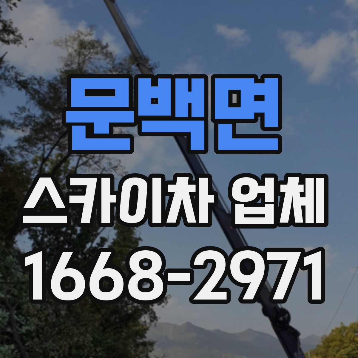 문백면 스카이차 업체