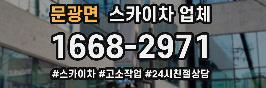 문광면 스카이차 업체