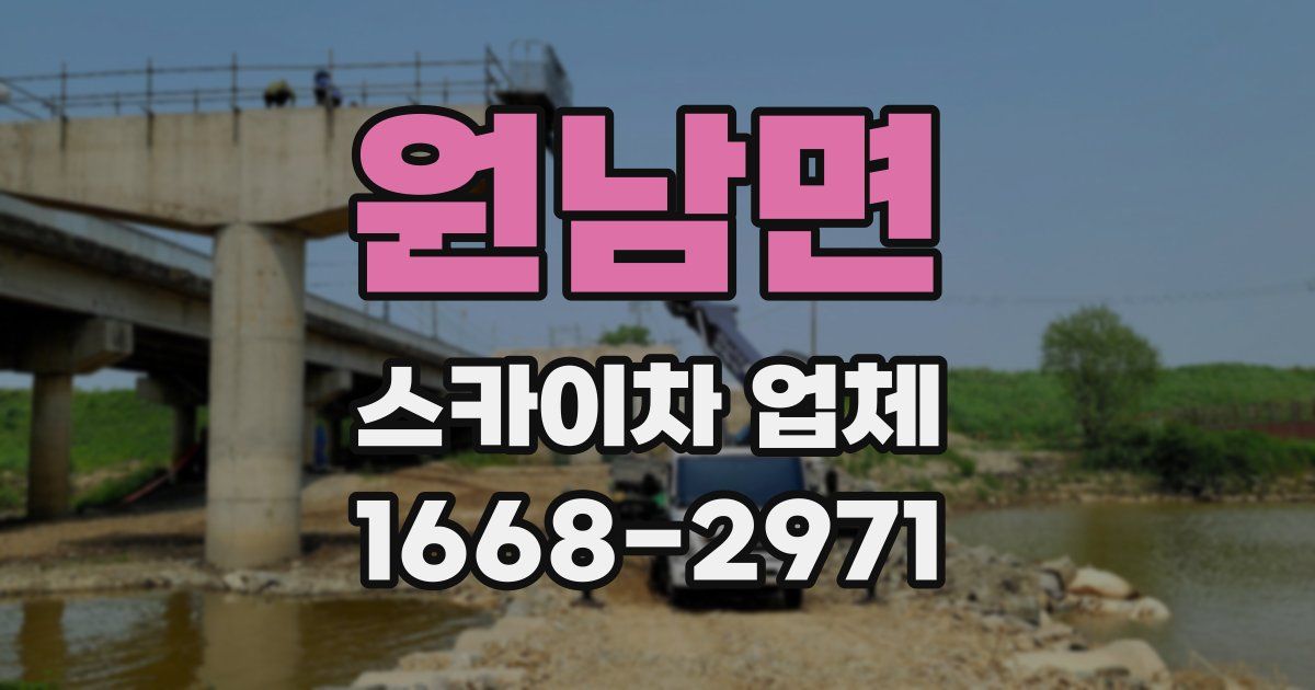 원남면 스카이차 업체