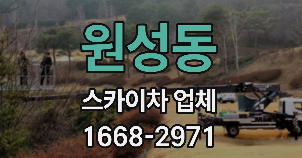 원성동 스카이차 업체