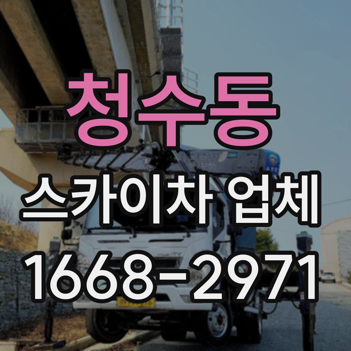 청수동 스카이차 업체