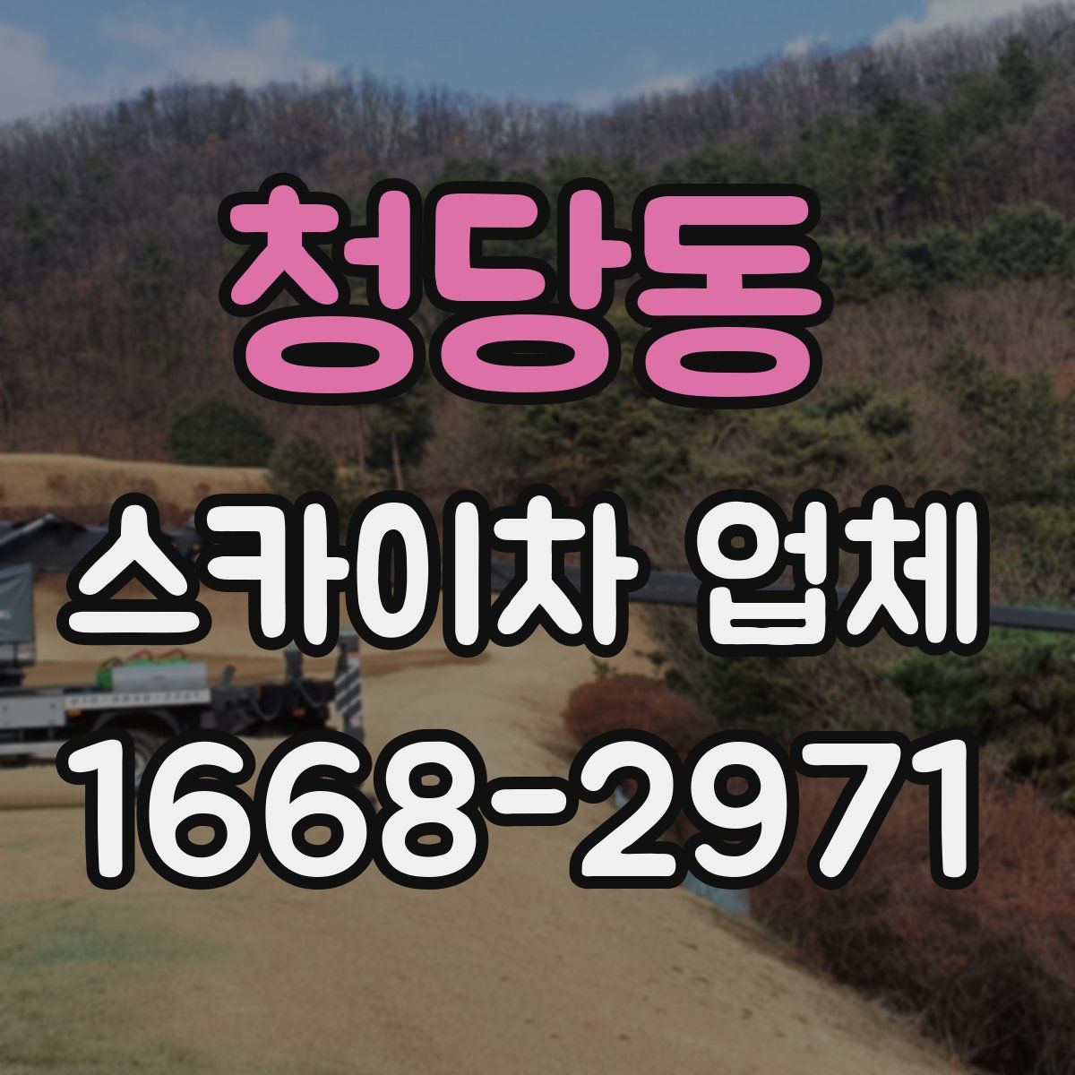 청당동 스카이차 업체