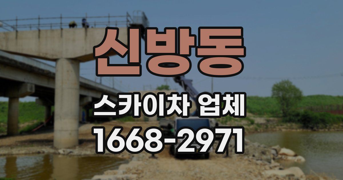 신방동 스카이차 업체