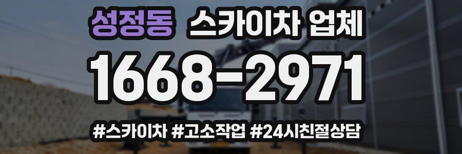 성정동 스카이차 업체