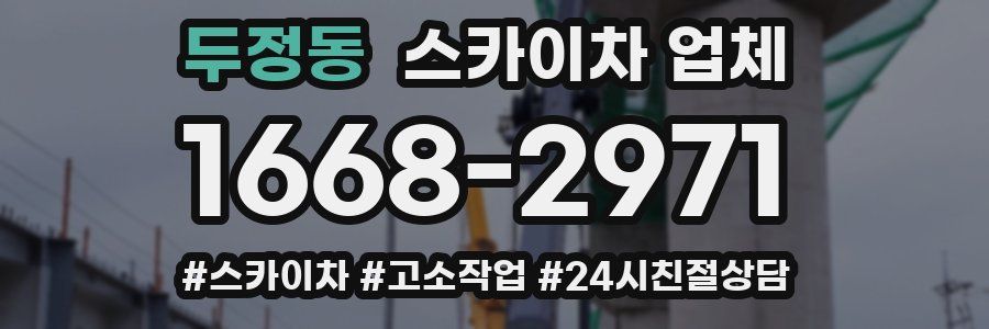 두정동 스카이차 업체