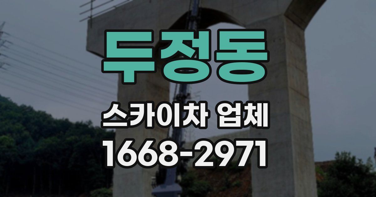 두정동 스카이차 업체