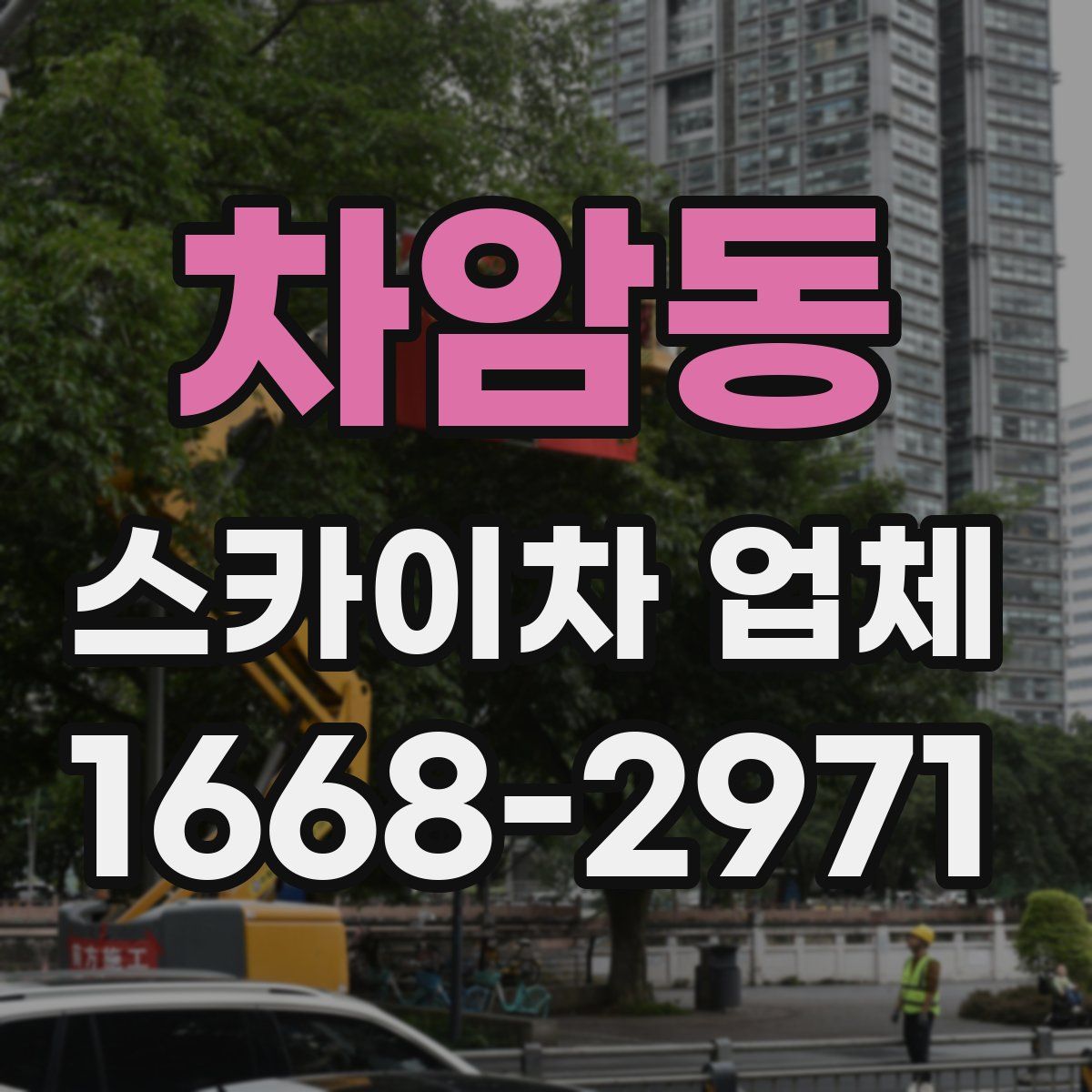 차암동 스카이차 업체