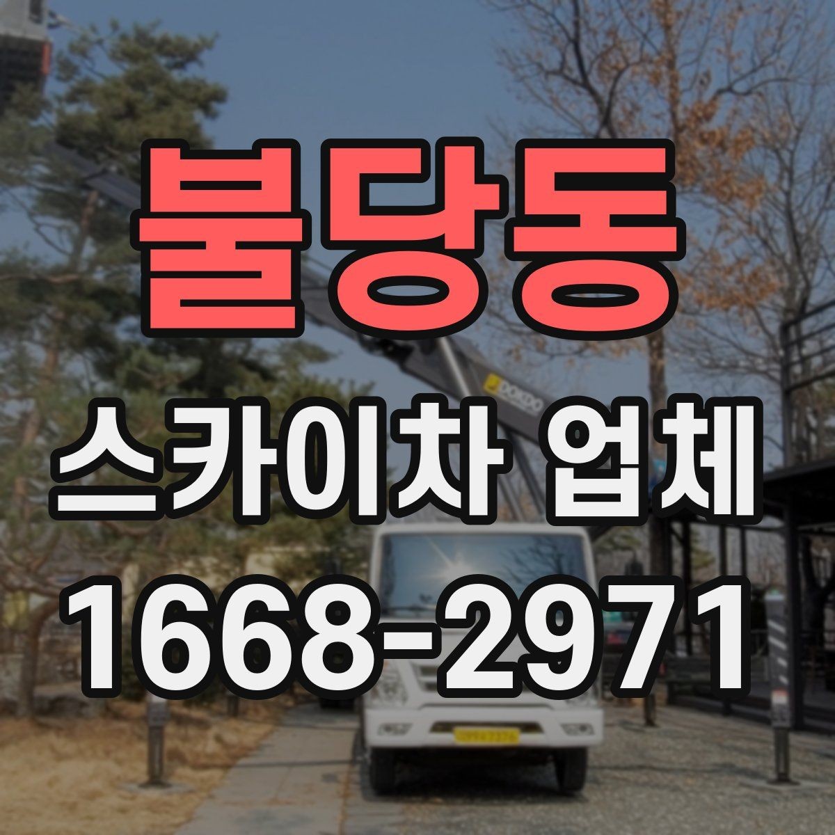 불당동 스카이차 업체 선택에서 운전 경력도 중요한 이유