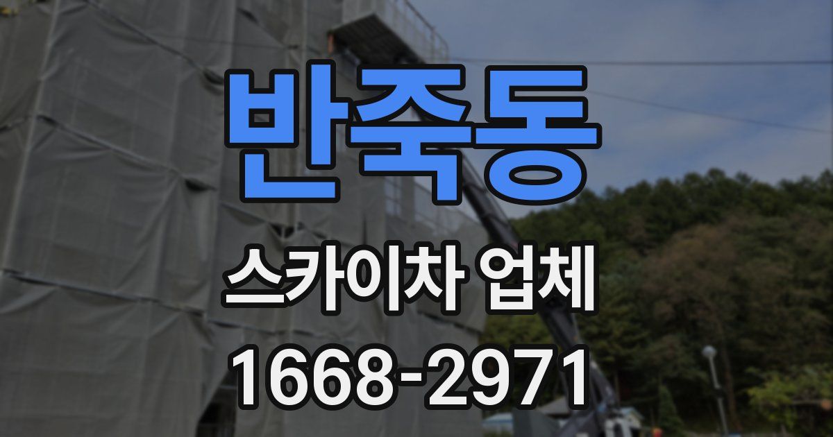 반죽동 스카이차 업체