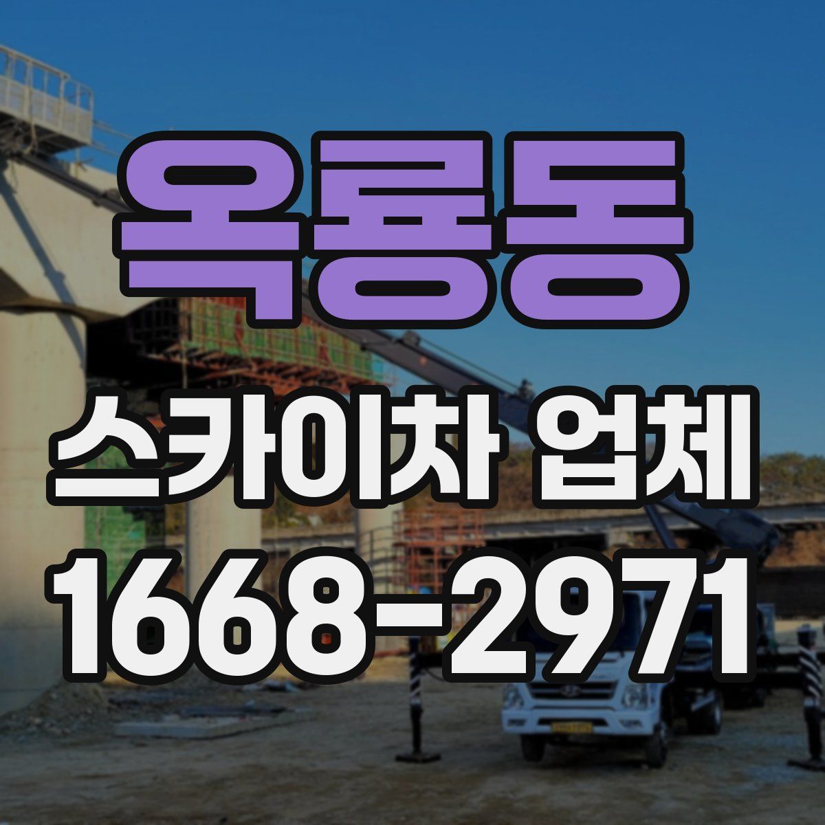 옥룡동 스카이차 업체